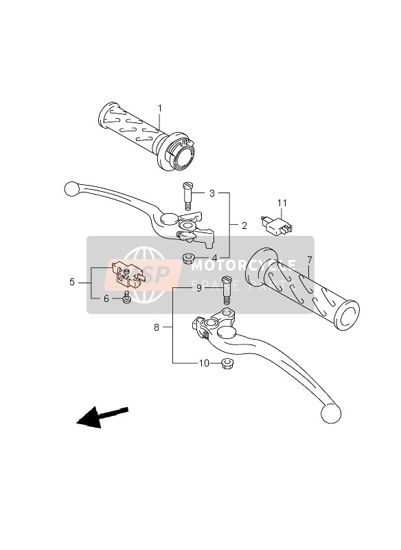 Suzuki GSF650(N)(S)(NA)(SA) BANDIT 2008 HANDHEBEL für ein 2008 Suzuki GSF650(N)(S)(NA)(SA) BANDIT