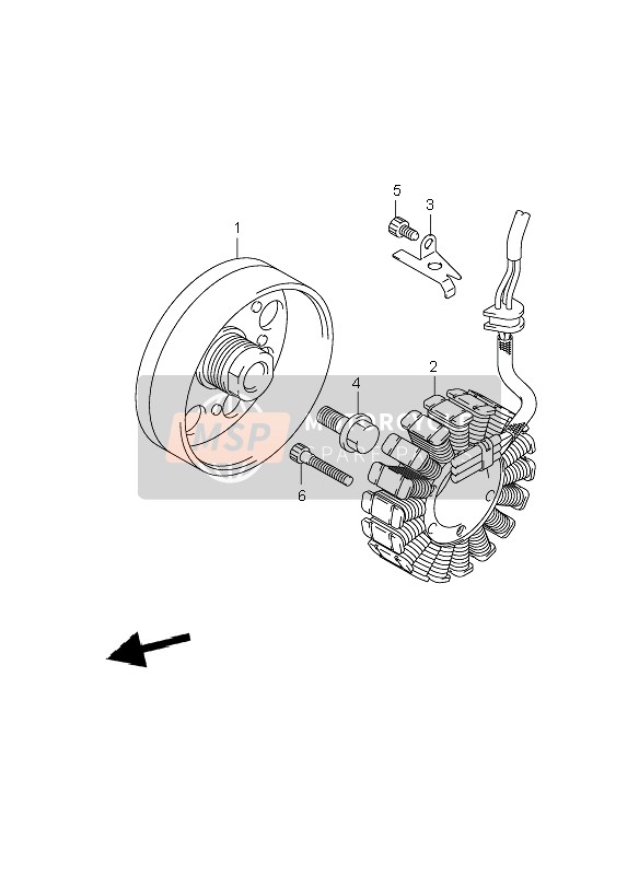 Suzuki GSR600(A) 2008 Generator for a 2008 Suzuki GSR600(A)