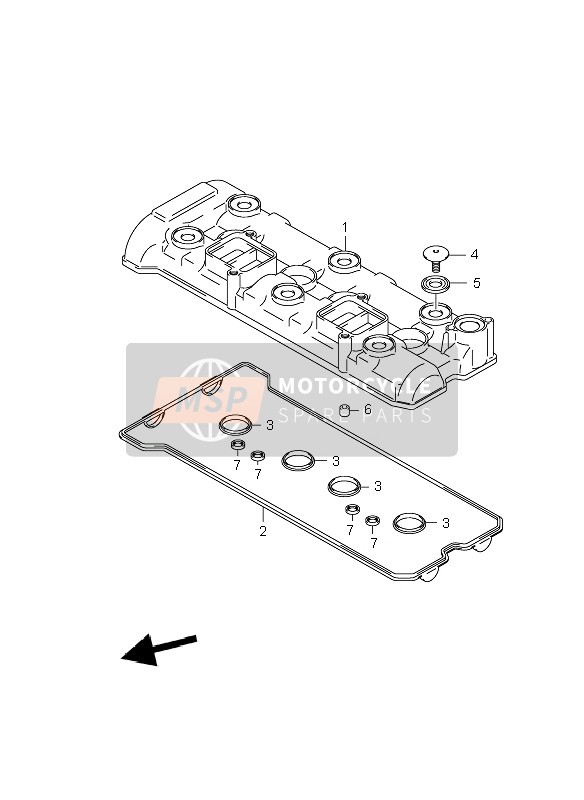 Suzuki GSX-R1000 2008 Cylinder Head Cover for a 2008 Suzuki GSX-R1000