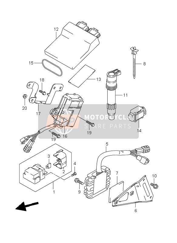 Suzuki GSX-R1000 2008 Electrical for a 2008 Suzuki GSX-R1000