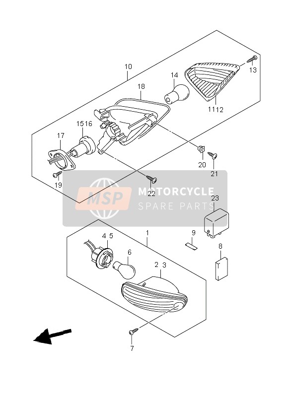 Lampe de clignotant