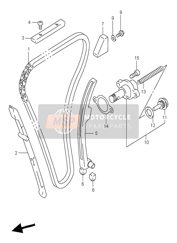 Suzuki GSX-R1100W 1996 Cam Chain for a 1996 Suzuki GSX-R1100W