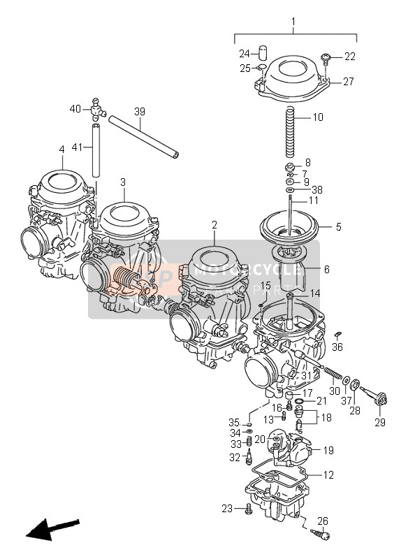 Suzuki GSX-R1100W 1996 VERGASER für ein 1996 Suzuki GSX-R1100W