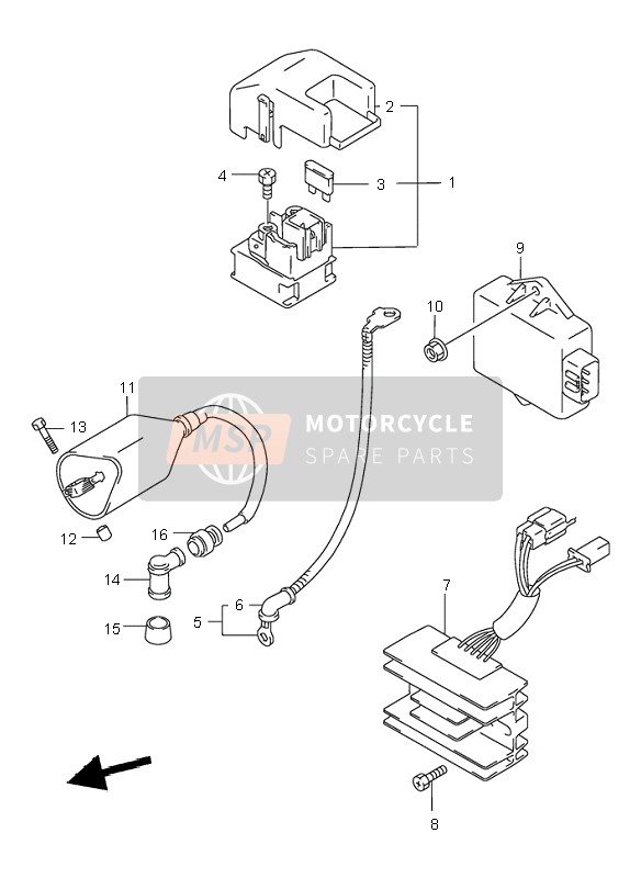 Suzuki GZ250 MARAUDER 1999 Electrical for a 1999 Suzuki GZ250 MARAUDER