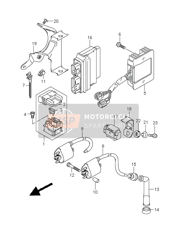 Suzuki VZ800(Z) INTRUDER 2008 Electrical for a 2008 Suzuki VZ800(Z) INTRUDER