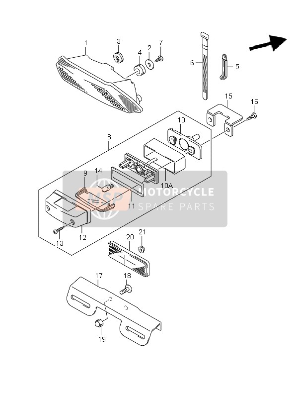 Lampe combinée arrière