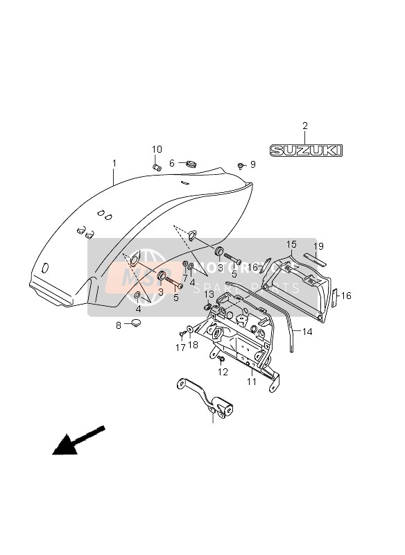 Rear Fender (VZ800)