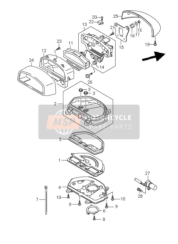 3412048G60, Tachometer, Suzuki, 0