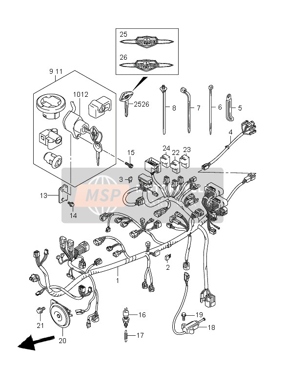 3661048G60, Kabelbaum, Suzuki, 0