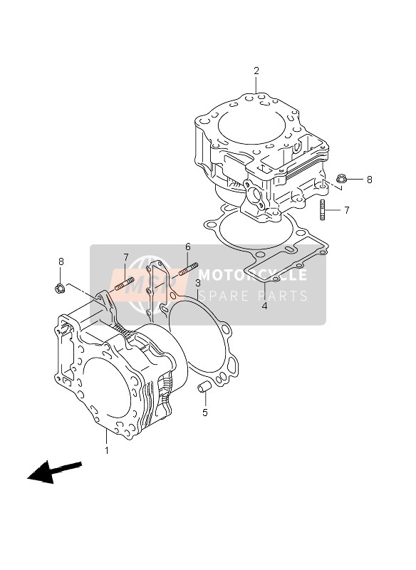 Suzuki DL1000 V-STROM 2009 ZYLINDER für ein 2009 Suzuki DL1000 V-STROM