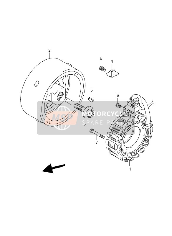 Suzuki DL1000 V-STROM 2009 Aimants pour un 2009 Suzuki DL1000 V-STROM