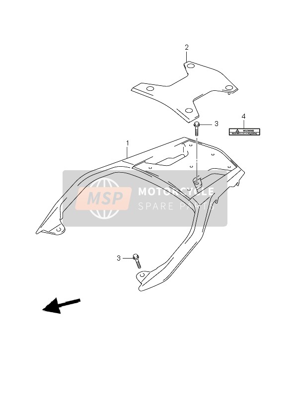 Suzuki DL1000 V-STROM 2009 Carrier for a 2009 Suzuki DL1000 V-STROM