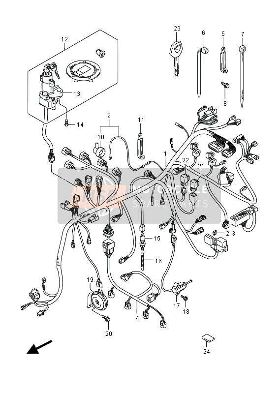 Wiring Harness (GSF650U)