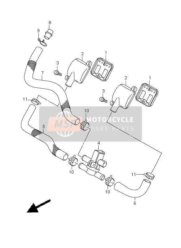 Suzuki GSX650F(A) 2009 2nd Air for a 2009 Suzuki GSX650F(A)