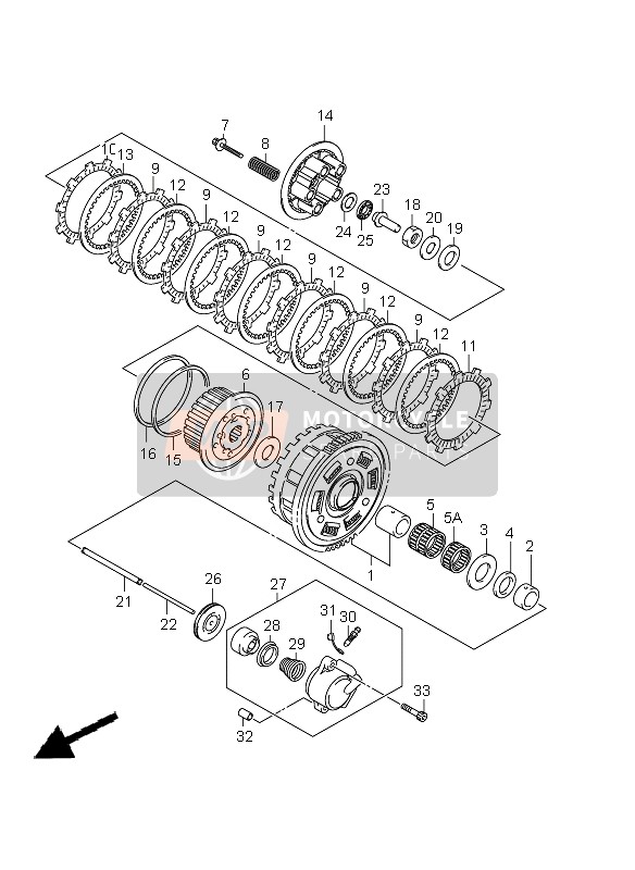 Suzuki GSX650F(A) 2009 Clutch for a 2009 Suzuki GSX650F(A)