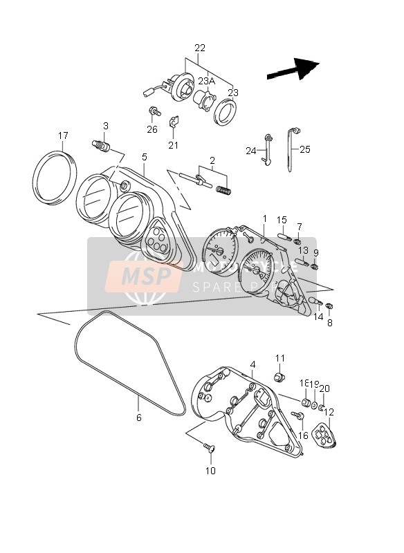 TACHOMETER (SV650S-SU)