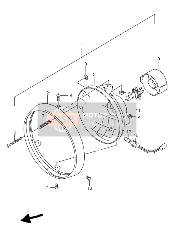 3510019F20999, Headlamp Assy, Suzuki, 0