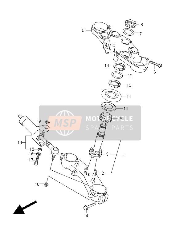 Suzuki GSX1300R HAYABUSA 2009 Bracket & Steering Damper for a 2009 Suzuki GSX1300R HAYABUSA