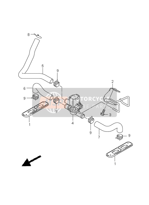 Suzuki GSX-R600 2009 2nd Air for a 2009 Suzuki GSX-R600