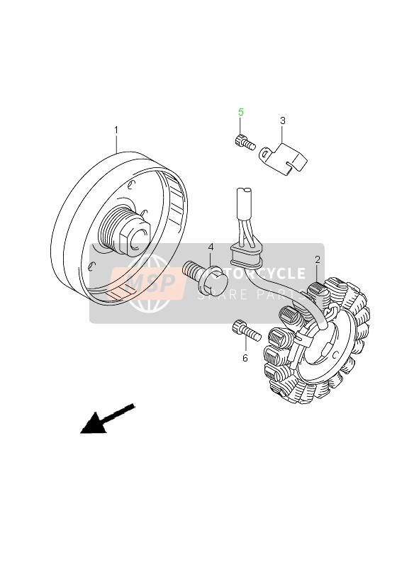 Suzuki GSX-R600 2009 GENERATOR für ein 2009 Suzuki GSX-R600