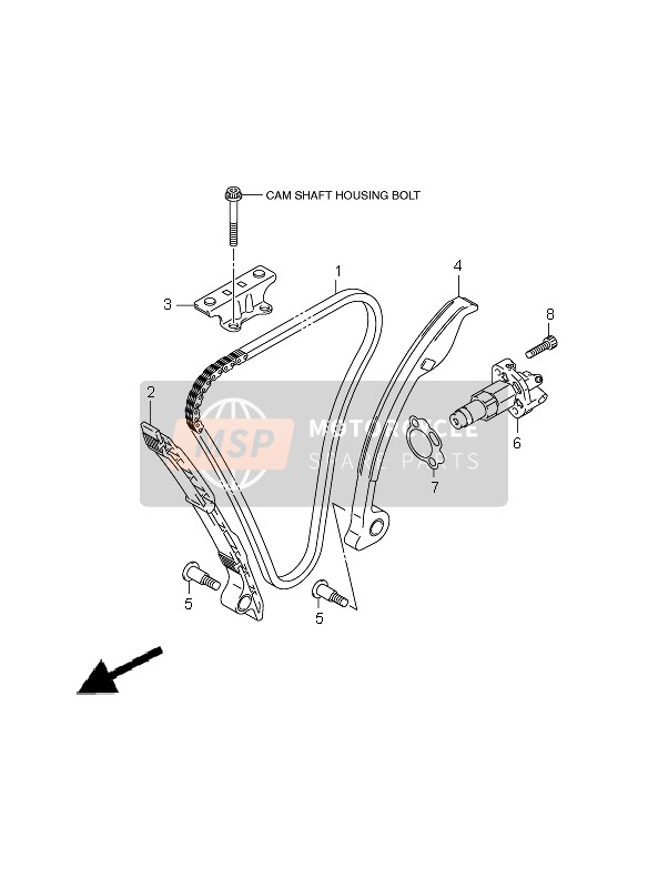 Suzuki GSX-R750 2009 Cam Chain for a 2009 Suzuki GSX-R750