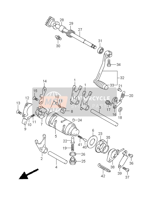 Suzuki RV125 VANVAN 2009 Cambio de marchas para un 2009 Suzuki RV125 VANVAN