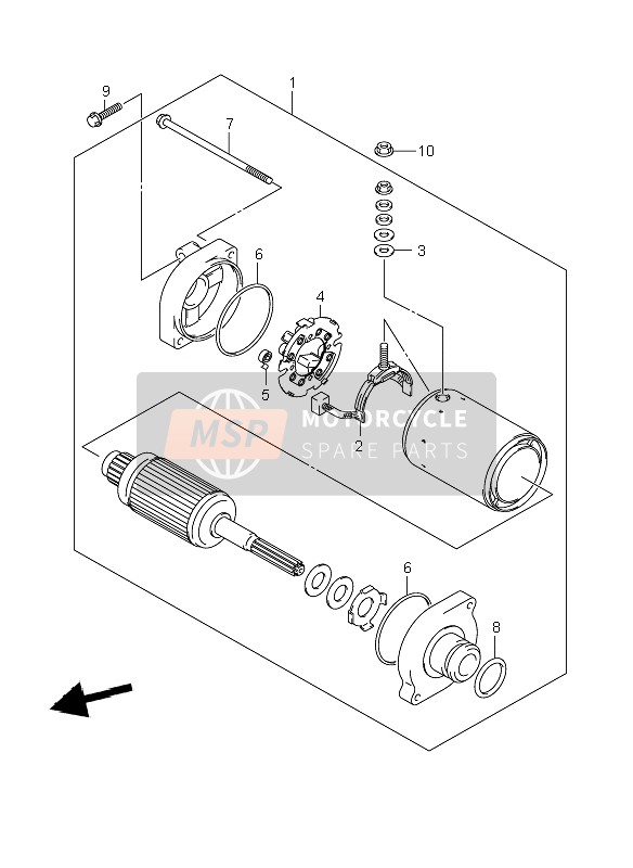 Suzuki VZR1800R(N)(Z)(R2) (M1800) INTRUDER 2009 Comenzando Motor para un 2009 Suzuki VZR1800R(N)(Z)(R2) (M1800) INTRUDER