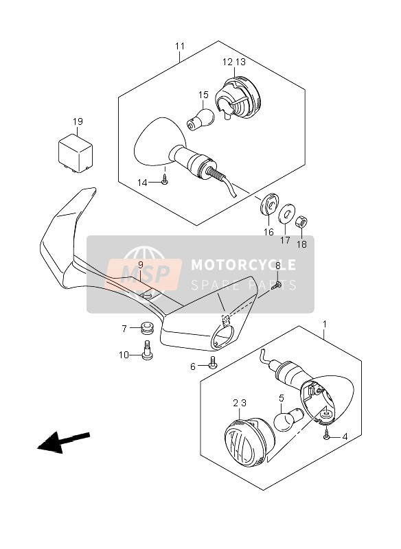 Turn Signal Lamp (VZR1800-UF-N-NUF)