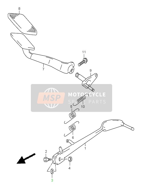 Suzuki C1500 (VL1500) 2009 STÄNDER für ein 2009 Suzuki C1500 (VL1500)