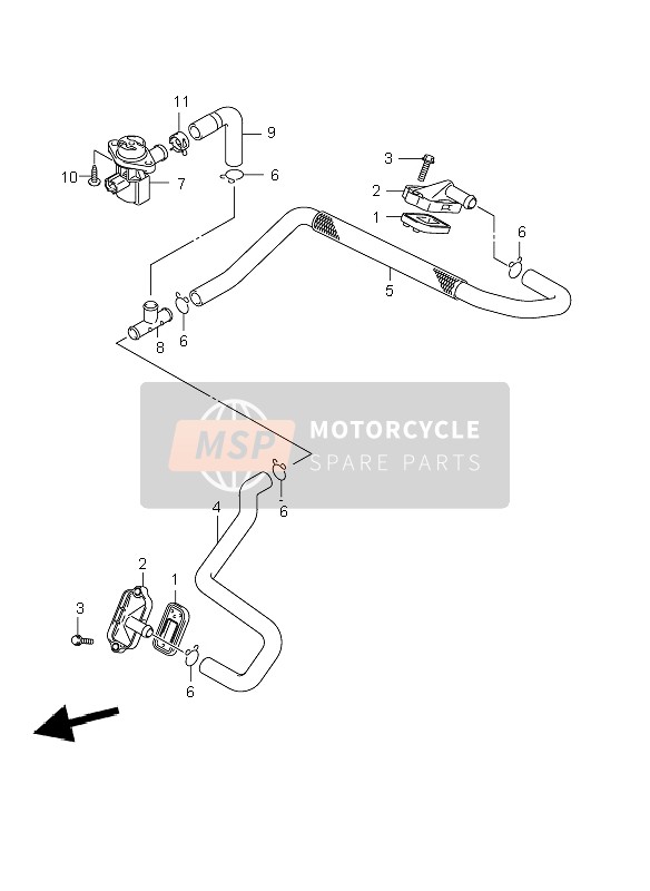 Suzuki DL650A V-STROM 2010 2do Aire para un 2010 Suzuki DL650A V-STROM