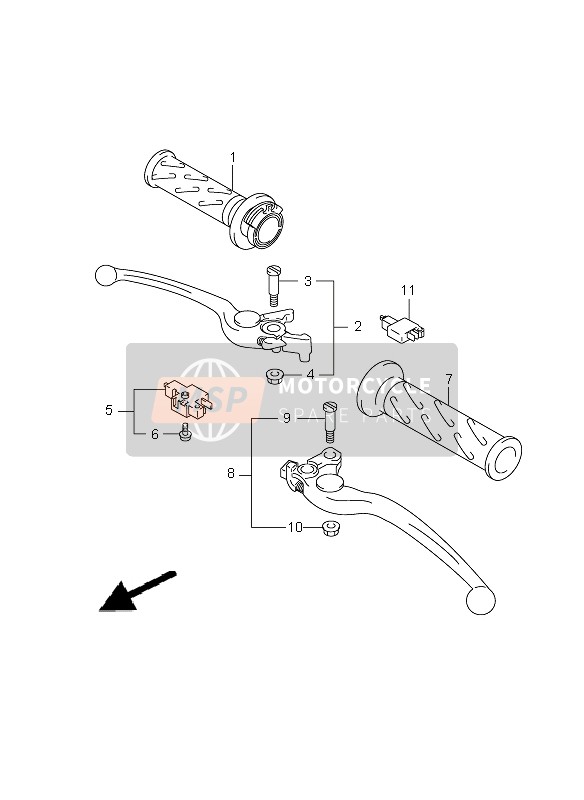 Suzuki GSX650F(A) 2010 Handle Lever for a 2010 Suzuki GSX650F(A)