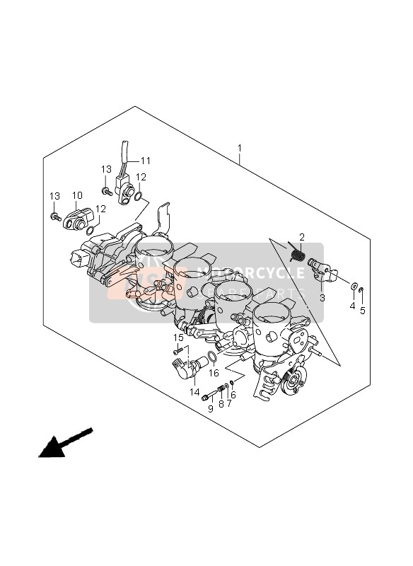 Suzuki GSX-R750 2010 Throttle Body for a 2010 Suzuki GSX-R750