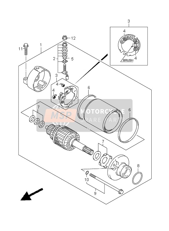 Suzuki GSX-R750 2010 Starting Motor for a 2010 Suzuki GSX-R750