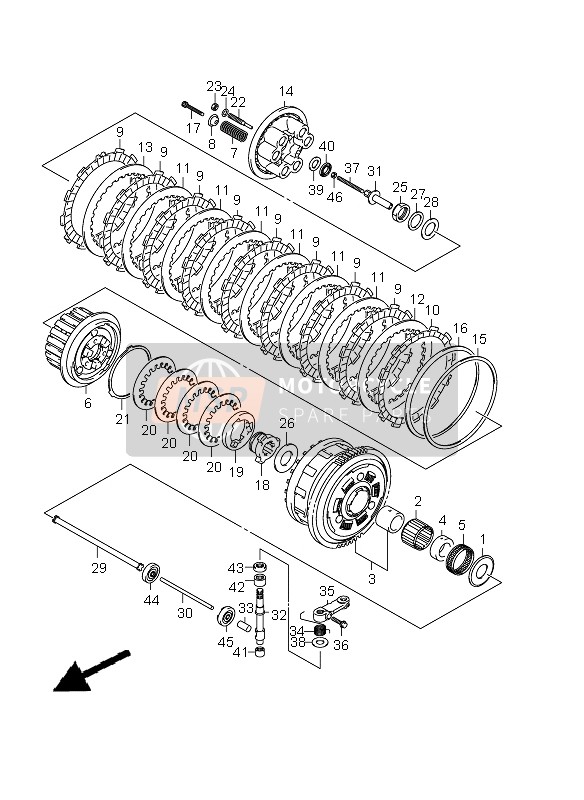 Suzuki GSX-R1000Z 2010 Clutch for a 2010 Suzuki GSX-R1000Z