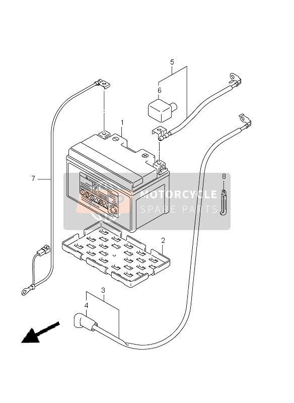 Suzuki GSX-R1000Z 2010 Battery for a 2010 Suzuki GSX-R1000Z