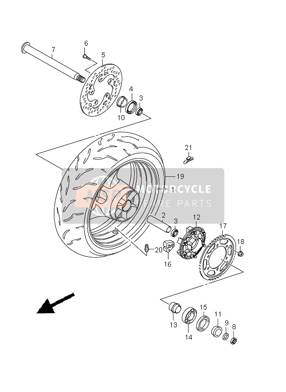 Roue arrière