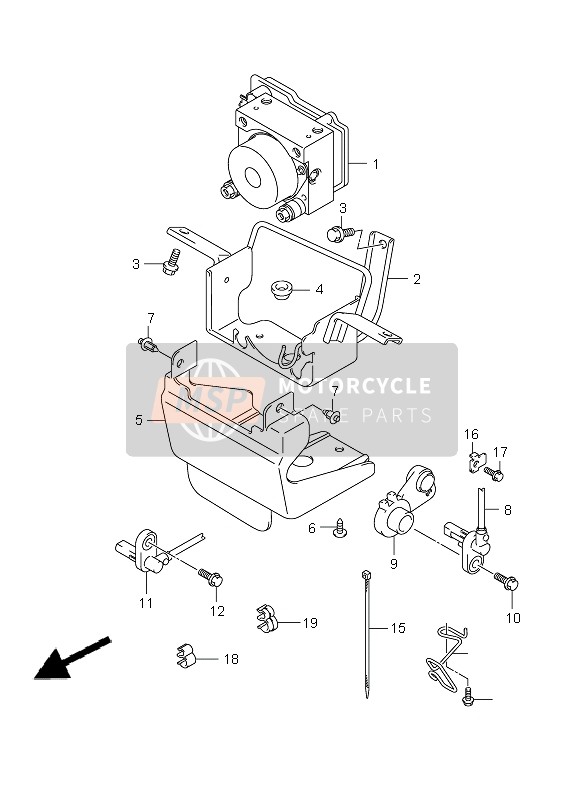 Suzuki SV650S(A) 2010 Hydraulic Unit for a 2010 Suzuki SV650S(A)