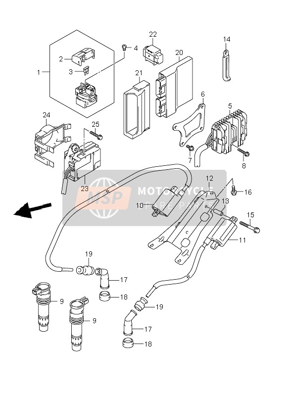 Suzuki VZR1800R(N)(Z)(R) (M1800) INTRUDER 2010 Electrical for a 2010 Suzuki VZR1800R(N)(Z)(R) (M1800) INTRUDER