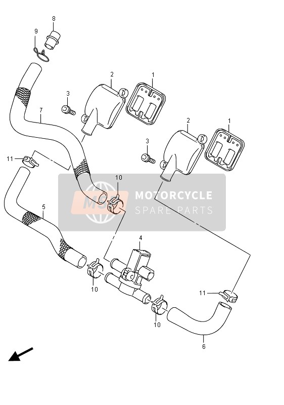 Suzuki GSF1250SA BANDIT 2015 2e Air pour un 2015 Suzuki GSF1250SA BANDIT