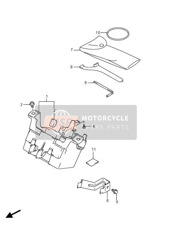 Suzuki GSF1250SA BANDIT 2015 Caja manual para un 2015 Suzuki GSF1250SA BANDIT