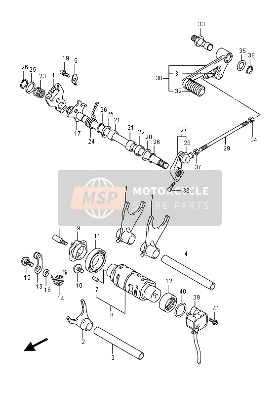 Suzuki GSR750Z(A) 2015 Cambio di marcia per un 2015 Suzuki GSR750Z(A)