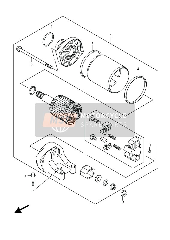 Suzuki GSR750Z(A) 2015 Départ Moteur pour un 2015 Suzuki GSR750Z(A)