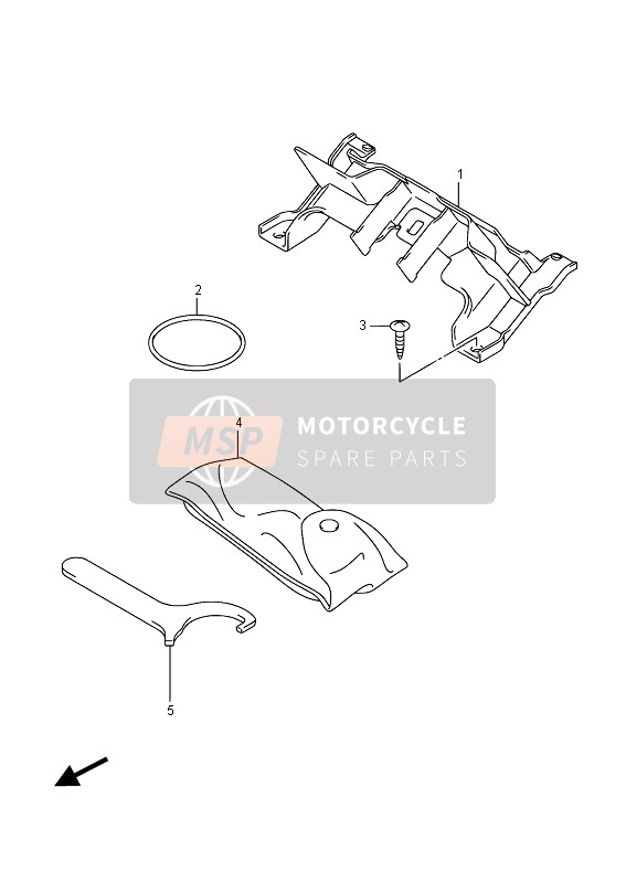 Suzuki GSR750Z(A) 2015 Titulaire pour un 2015 Suzuki GSR750Z(A)