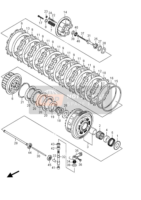 Suzuki GSX-R1000 2015 Clutch for a 2015 Suzuki GSX-R1000