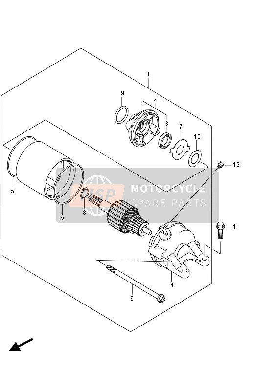 Suzuki GSX-R1000 2015 Comenzando Motor para un 2015 Suzuki GSX-R1000