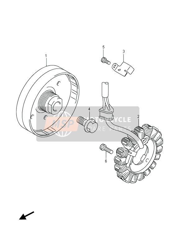 Suzuki GSX-R600 2015 Generator voor een 2015 Suzuki GSX-R600