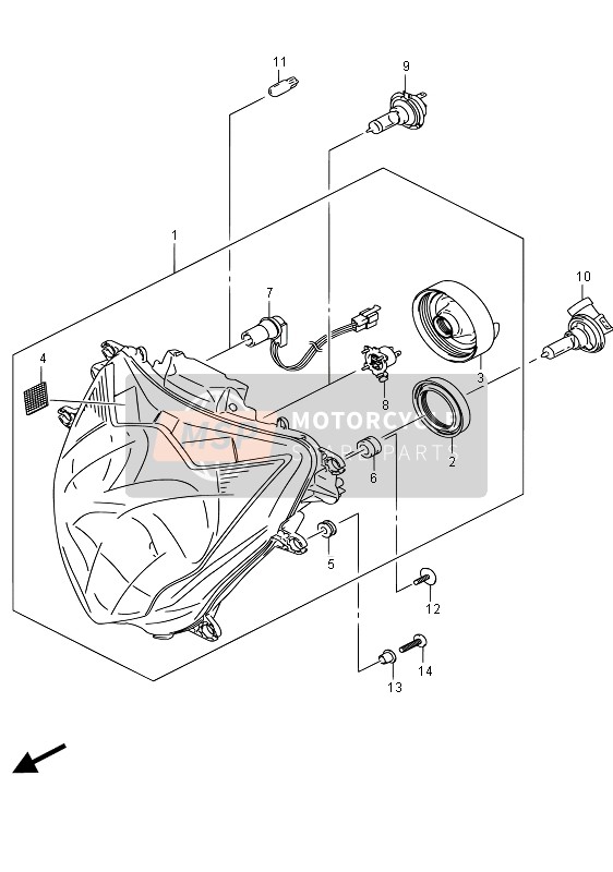 Lampe Frontale (GSX-R750)