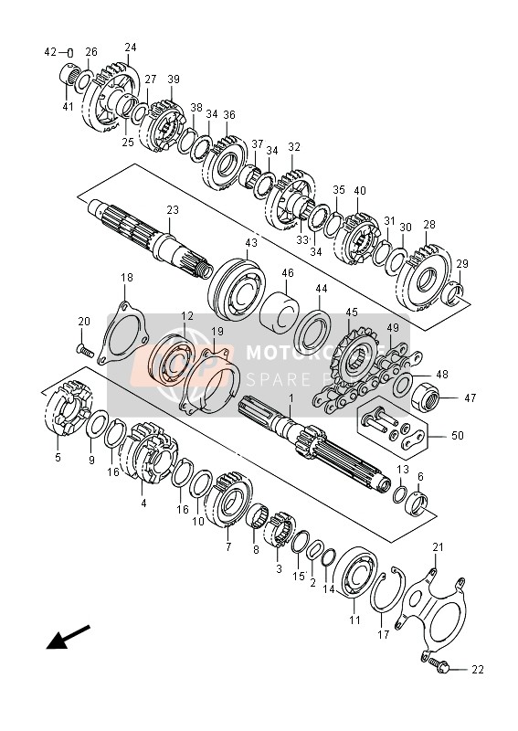 Suzuki GSX1250FA 2015 Transmission for a 2015 Suzuki GSX1250FA