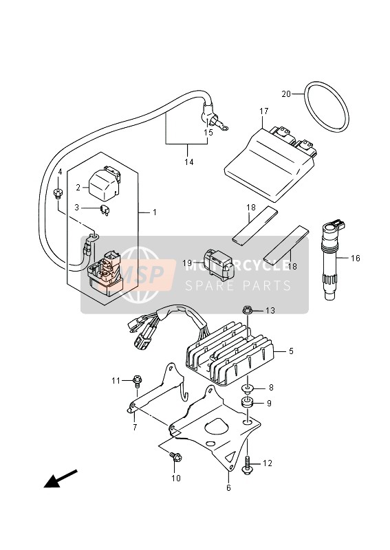 Suzuki GSX1250FA 2015 Electrical for a 2015 Suzuki GSX1250FA