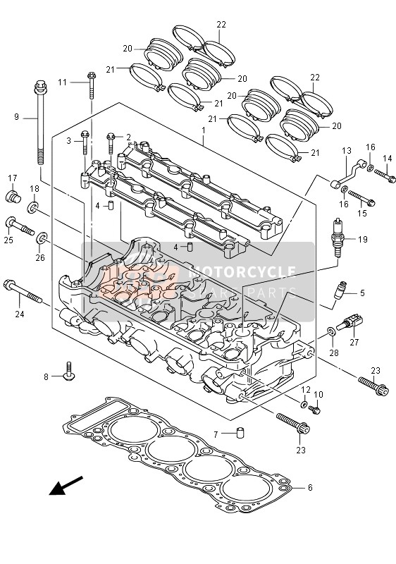 Cylinder Head (GSX1300RA E02)